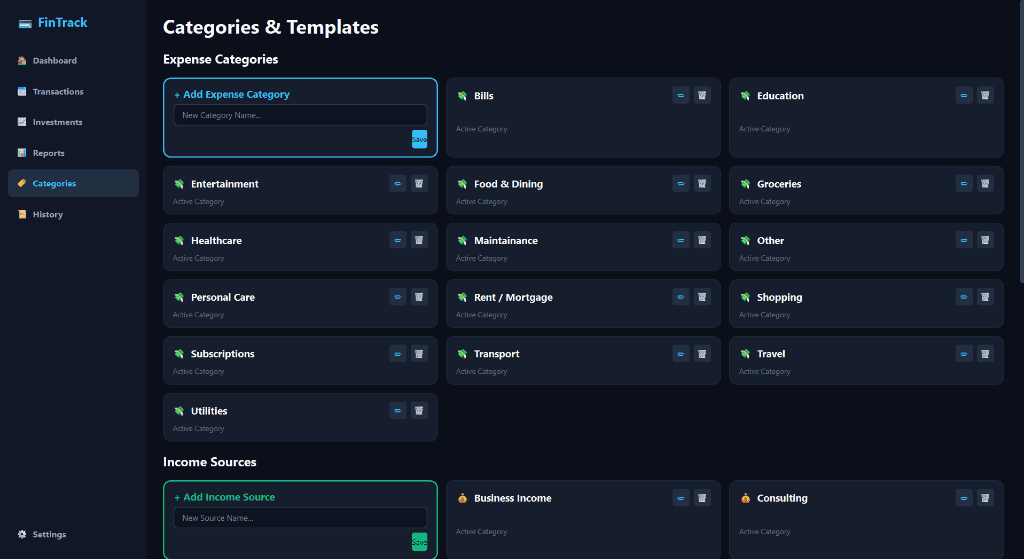 FinTrack: Monthly Budget Tracker & Financial Analytics screenshot 5