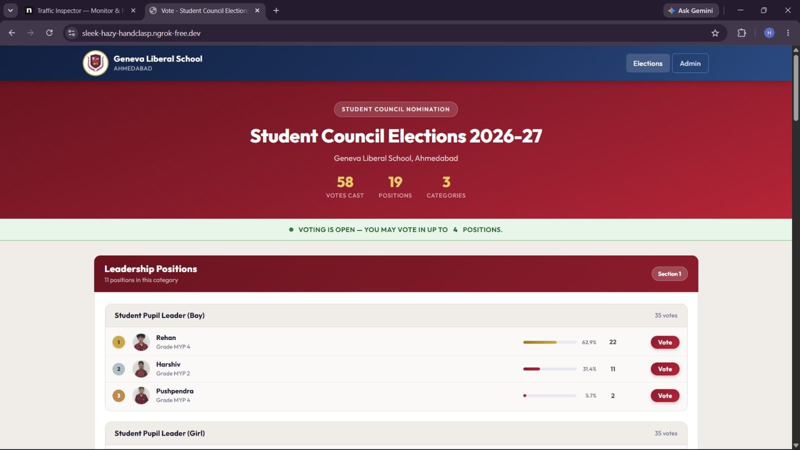 Student Council Elections screenshot 1
